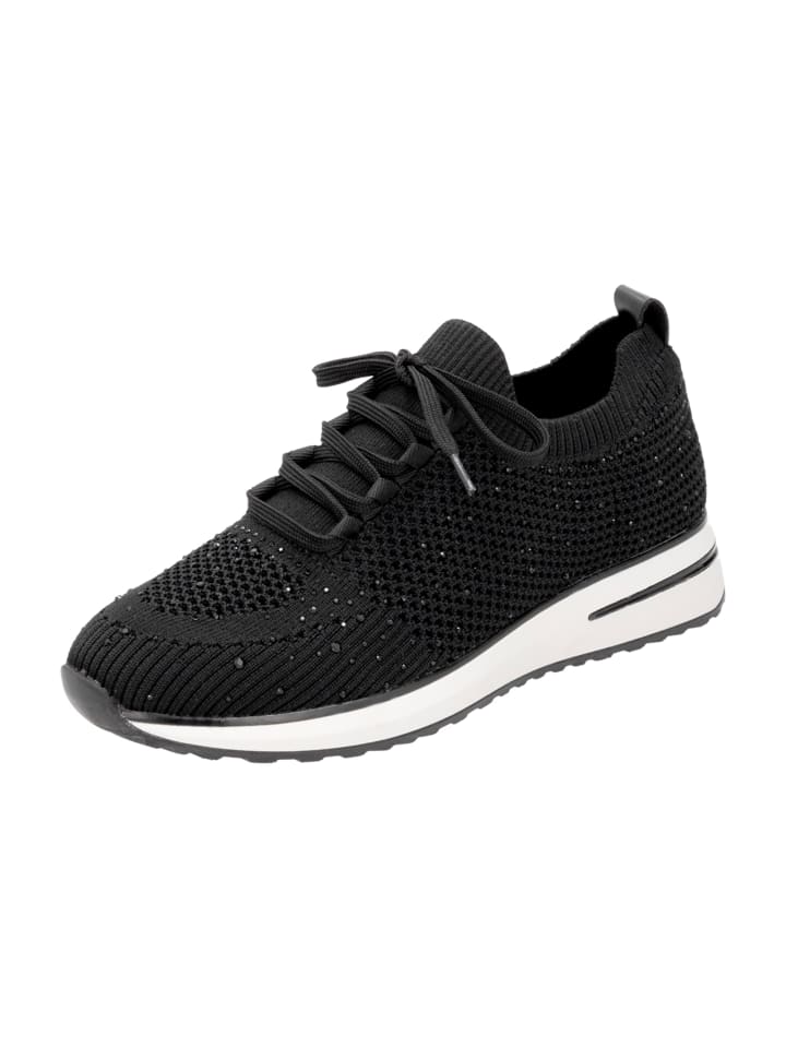 Sportliche Schnürschuhe in Schwarz
