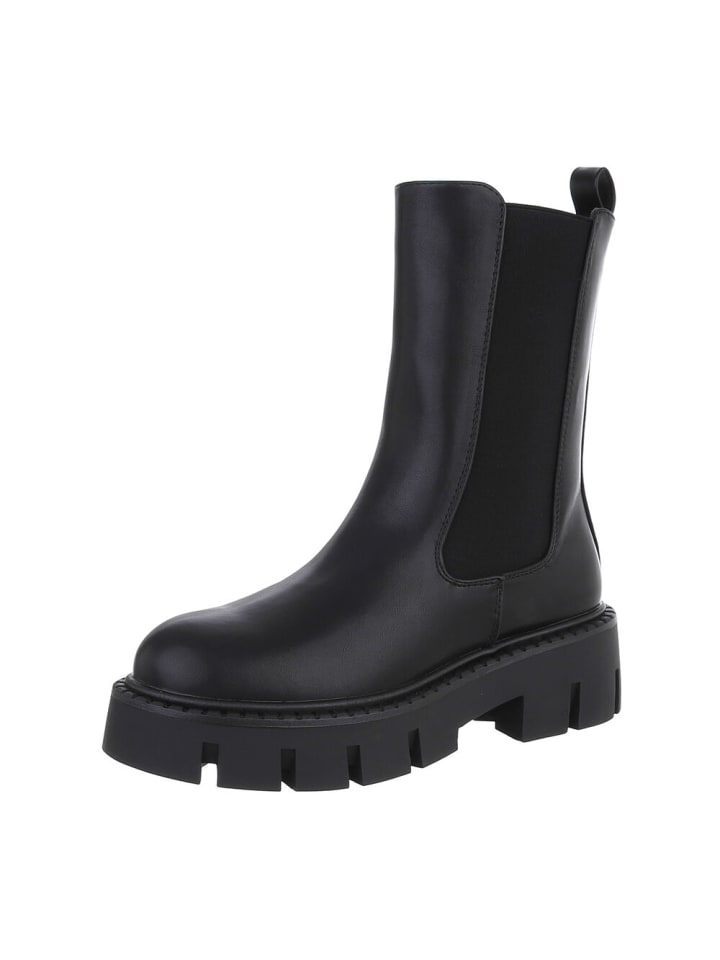 Stiefelette in Schwarz