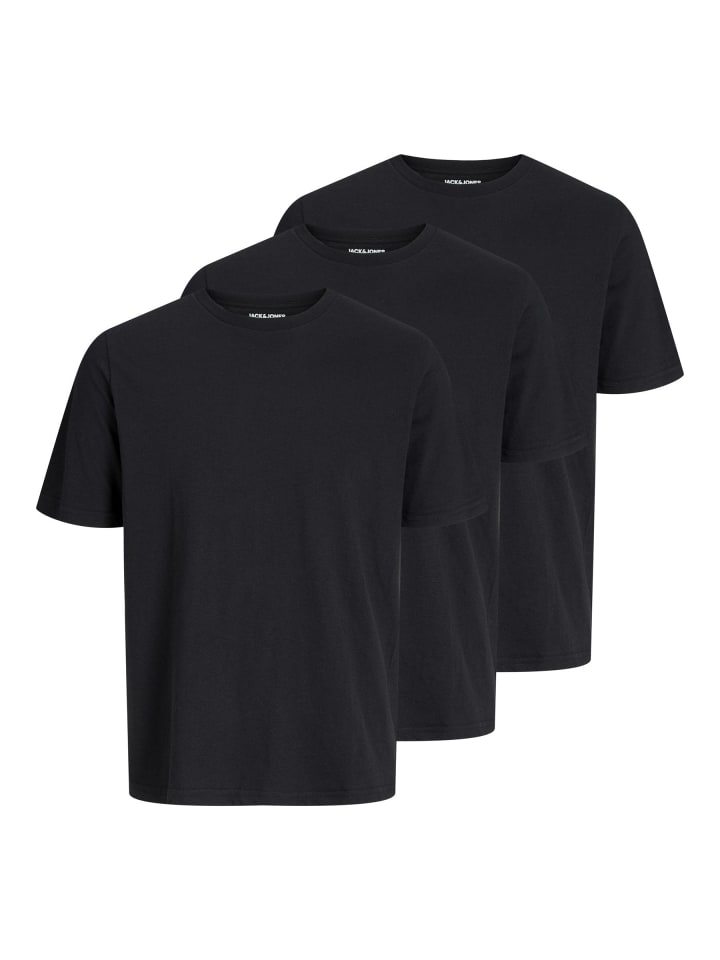 3er-Pack T-shirt in Black