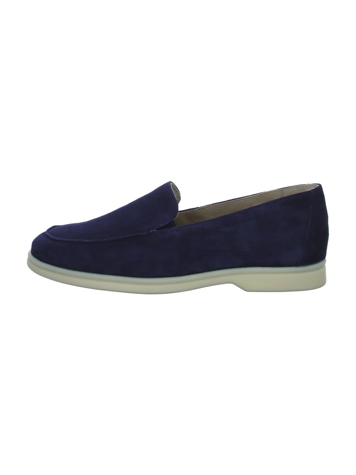 Mokassin Slipper in Blau