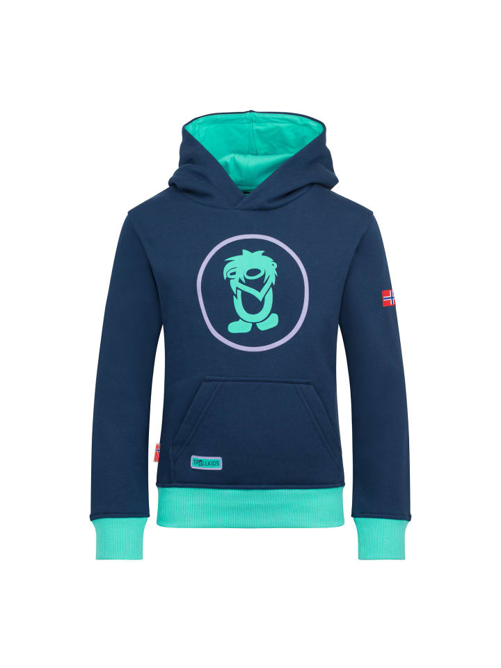 Hoodie Troll in aqua mint