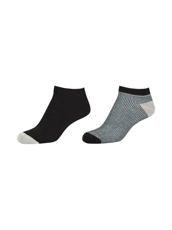 in | Pack 4er kaufen silky camano limango touch günstig Sneakersocken Schwarz