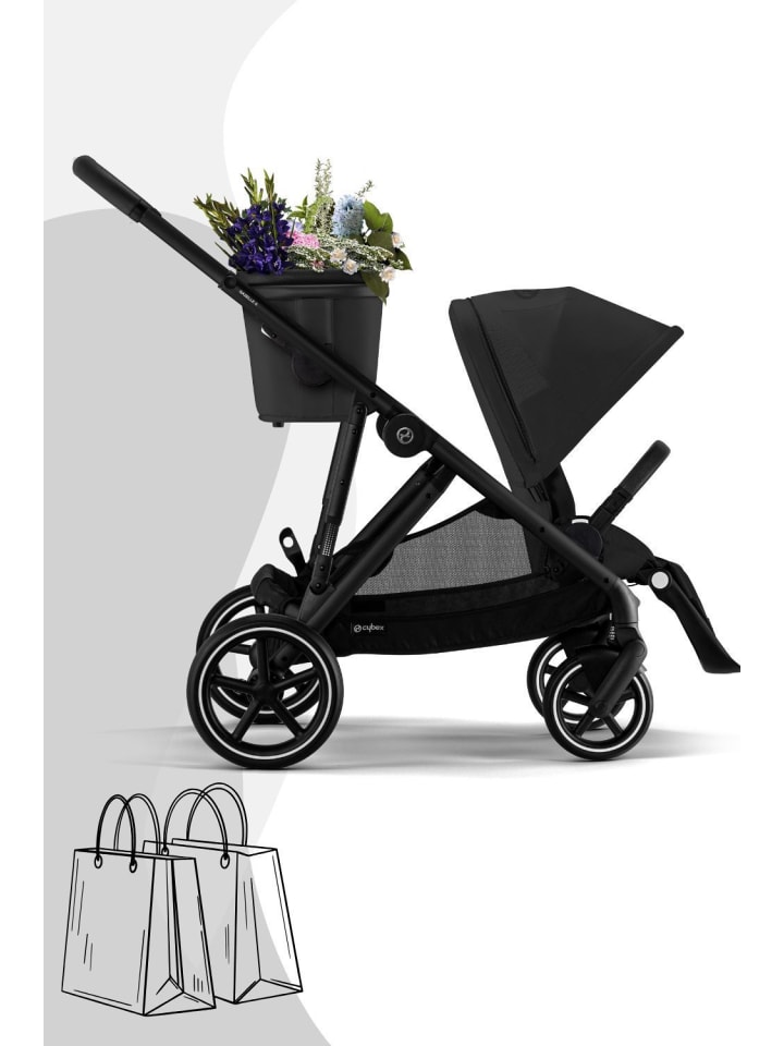 Cybex Gazelle S Kinderwagen - Farbe: Moon Black / Gestell Black