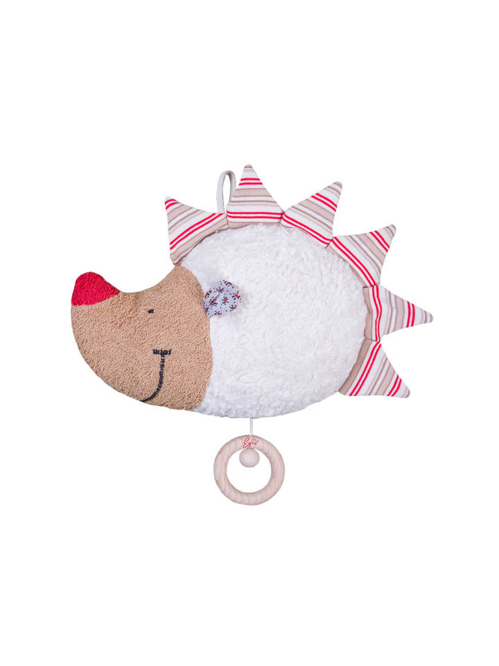 Spieluhr Igel, GOTS, Made in Germany, Größe ca25 cm, Melodie: Mozarts Wiegenlied