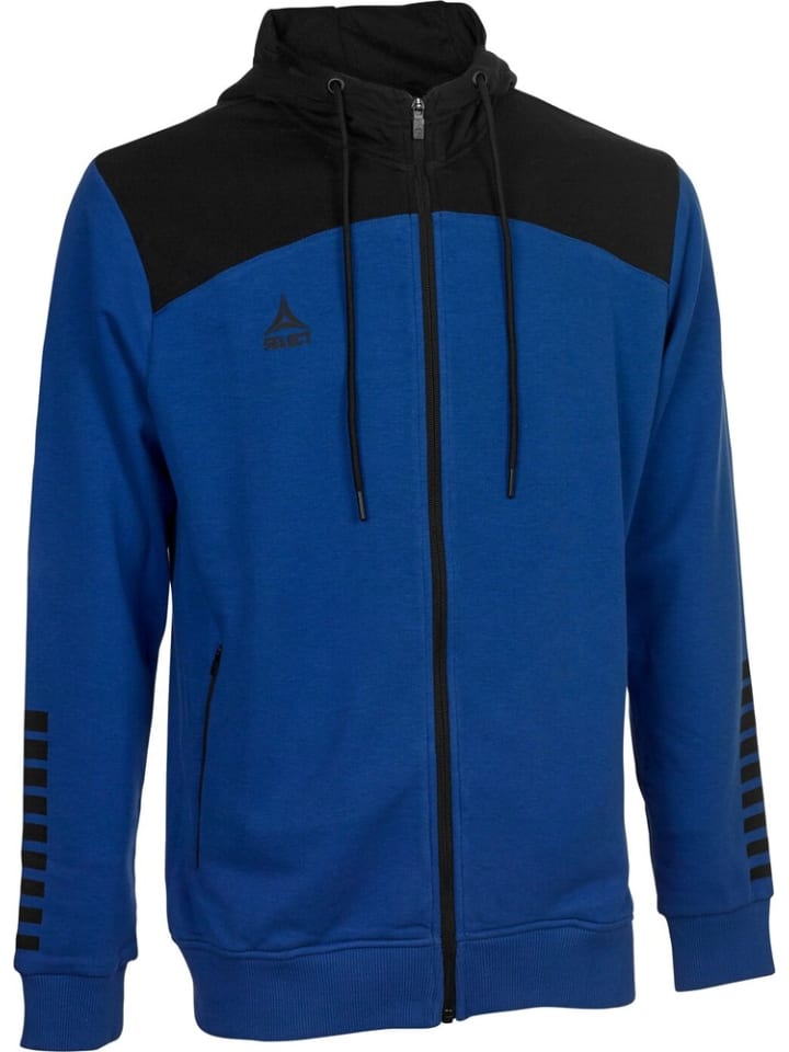 Trainingsjacke "Kapuzen-Sweatjacke Oxford V22" in Blau