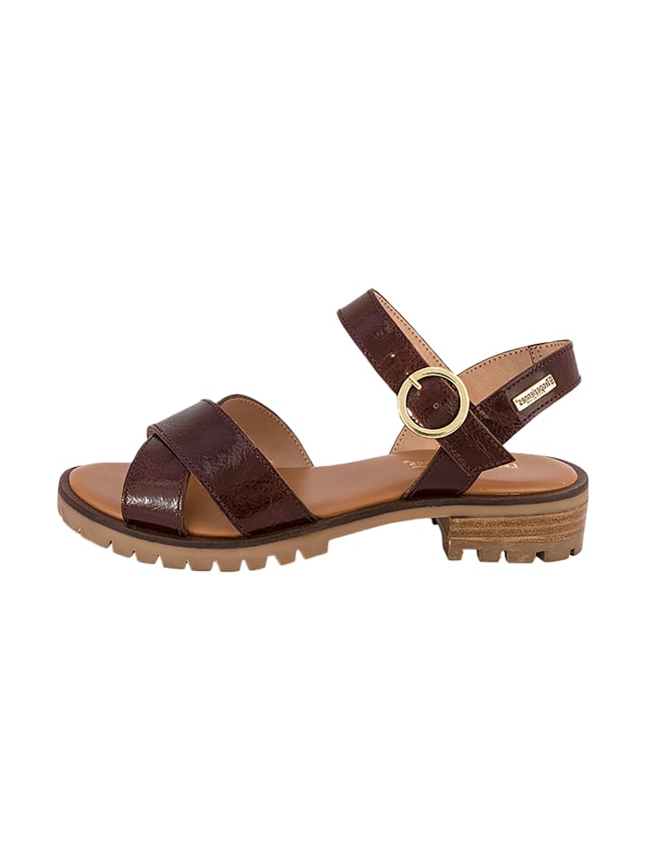Ledersandalen von Les Heagle Braun