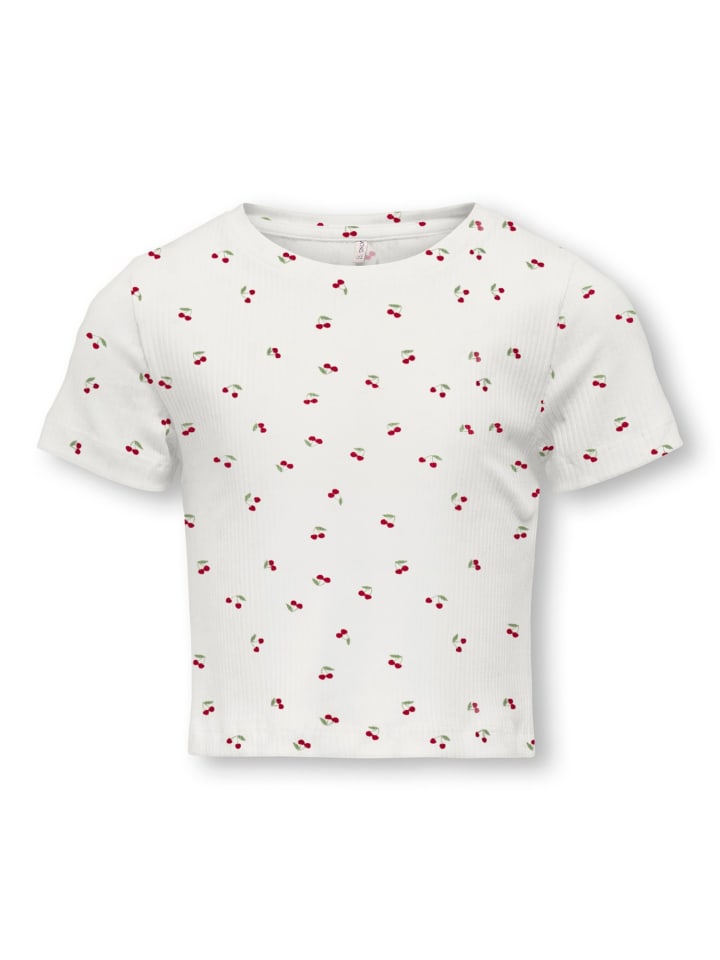 T-Shirt KOGBELLA LIFE AOP S/S TOP JRS in cloud dancer cherry