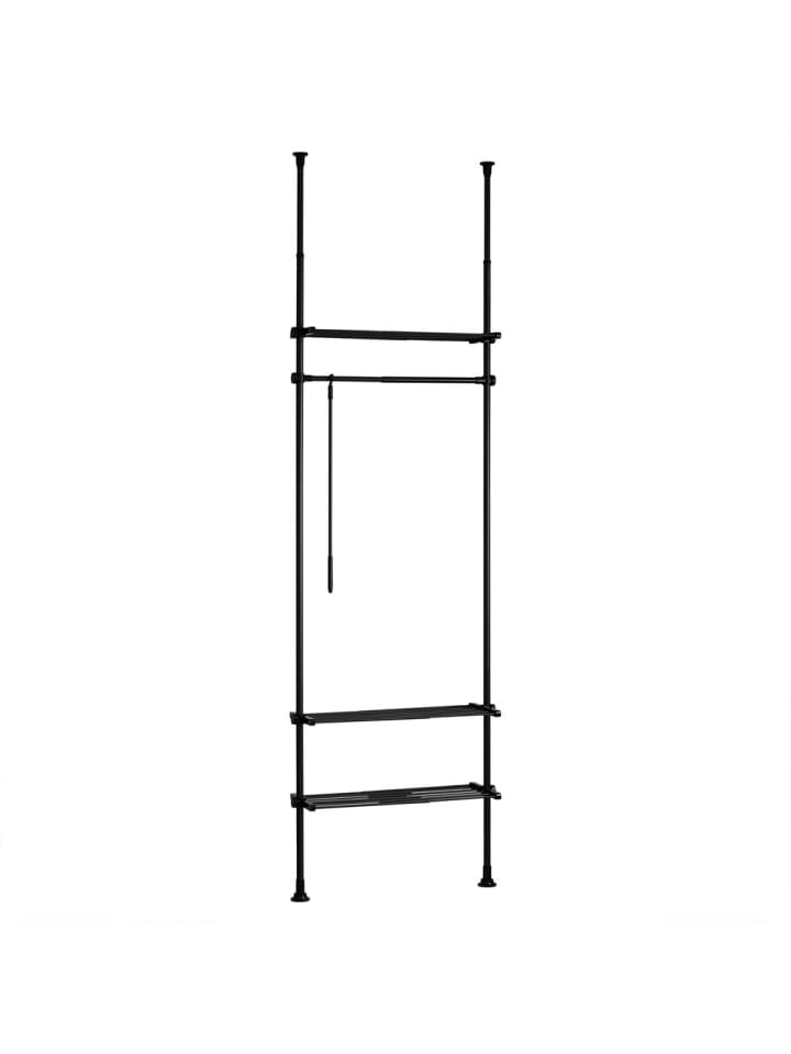 Kleiderständer in Matt-Schwarz - (W) 16.5 x (H) 233 x (L) 52 cm
