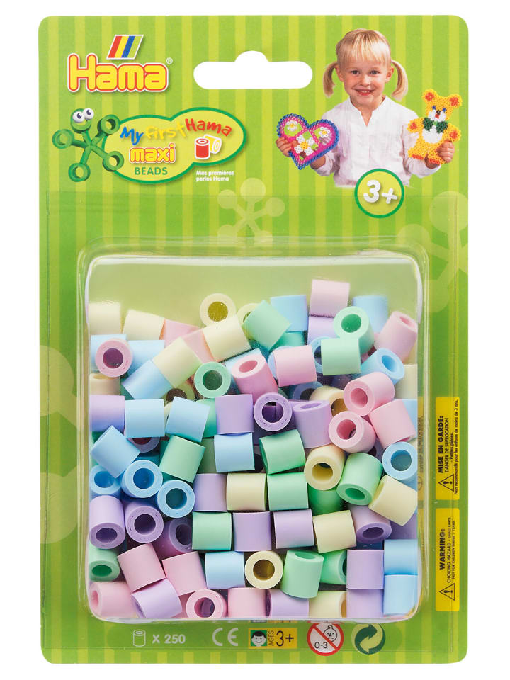 Blister mit 250 Maxi-Bügelperlen pastellmix 2 (5 Farben) - ab 3 Jahren