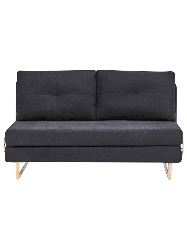 3-tlg Schlafsofa JERSLEV in Schwarz/Braun