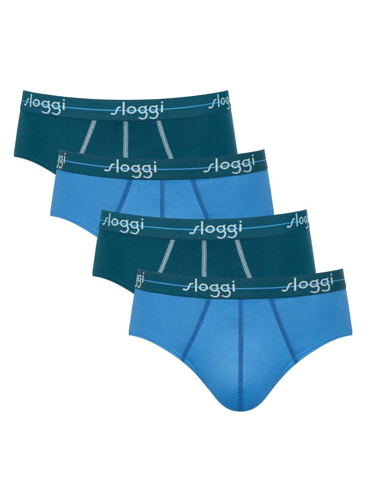 Slip 4er Pack in Blau