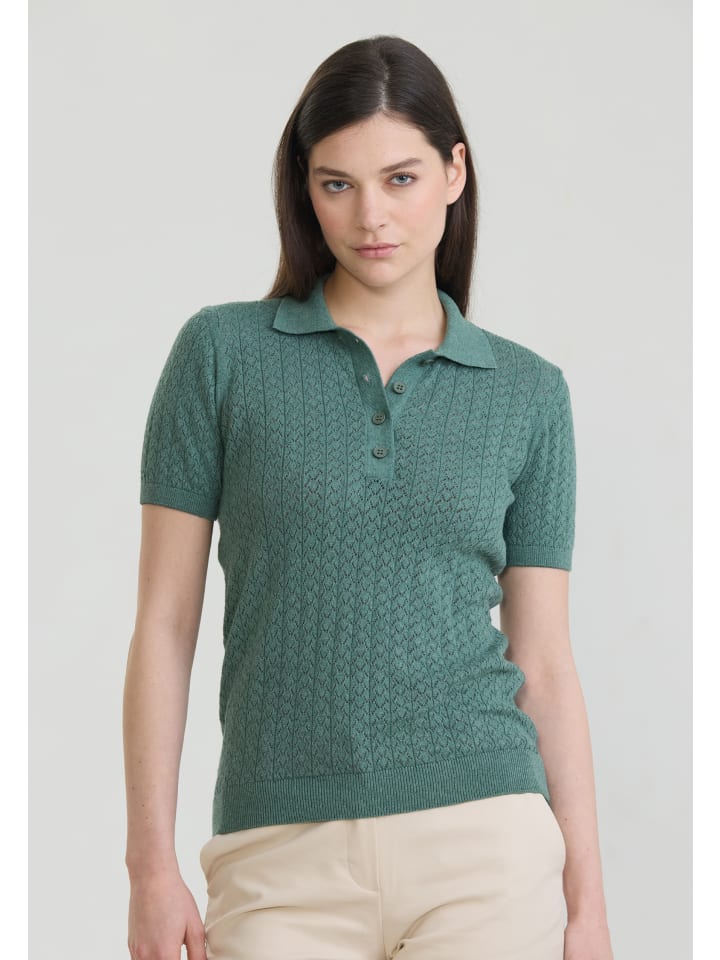 Polo Shirt Kurzarm in Grün