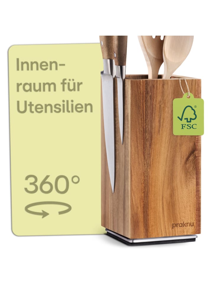 Messerblock Magnetisch 360° drehbar ohne Messer