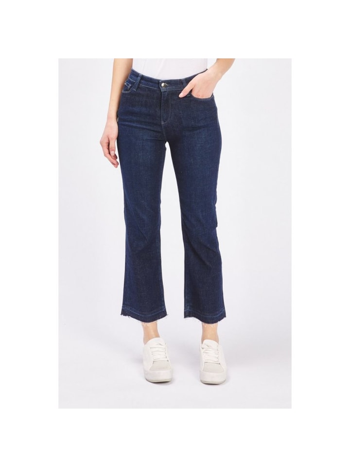 Blau Baumwolle ausgestellt Jeans