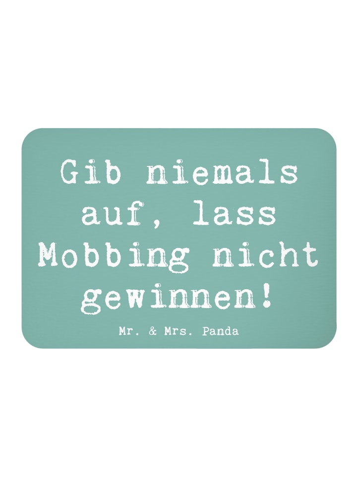 Magnet Spruch Mobbing bewältigen mit Spruch in Meeresbrise