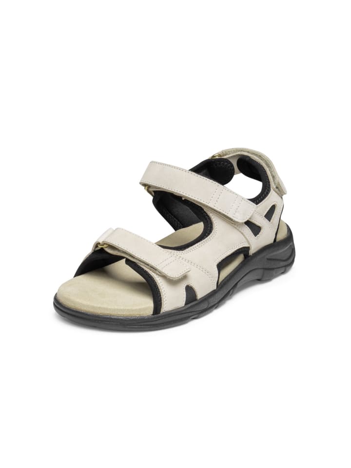 Softnubuk Sandalen in beige