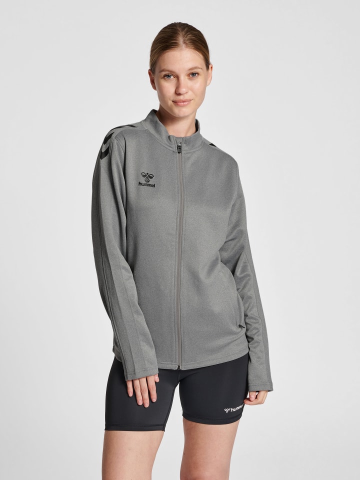 Reißverschluss Jacke Hmlcore Damen in GREY MELANGE