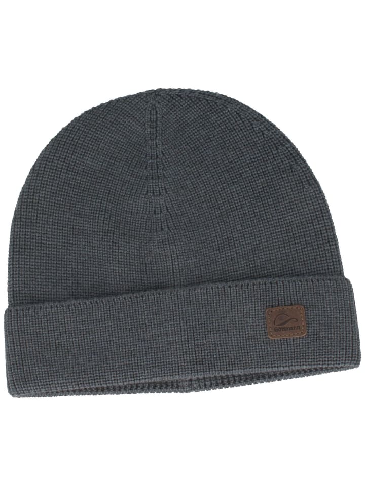 Strickmütze in blau