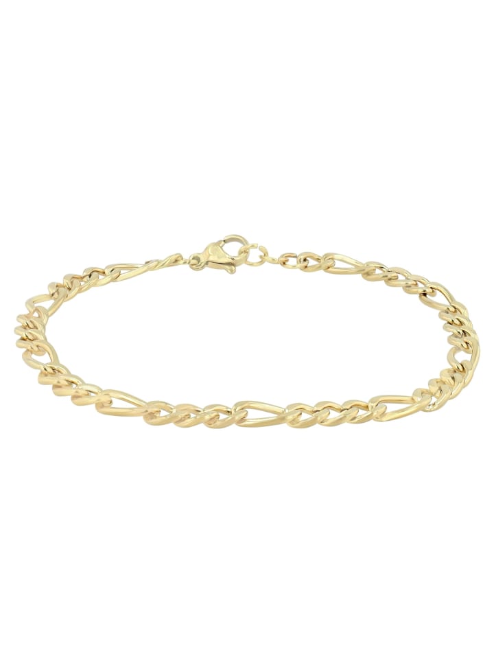 Unisex Armband aus Edelstahl 18 cm in weiß