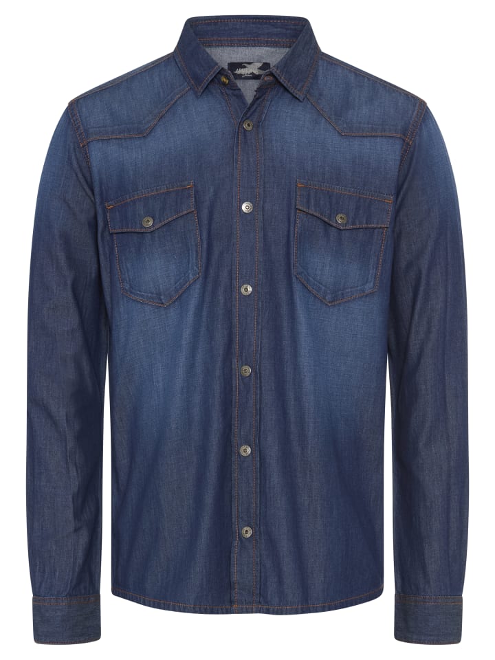Jeanshemd in dunkel blau used