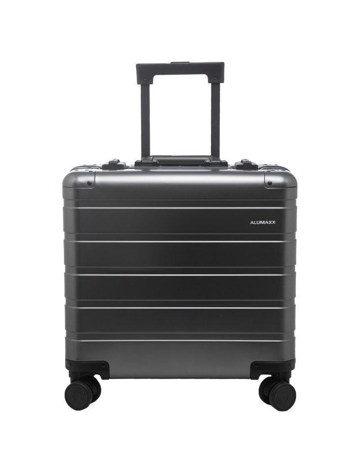 Gravity 4-Rollen Pilotentrolley Aluminium 44 cm Laptopfach grau