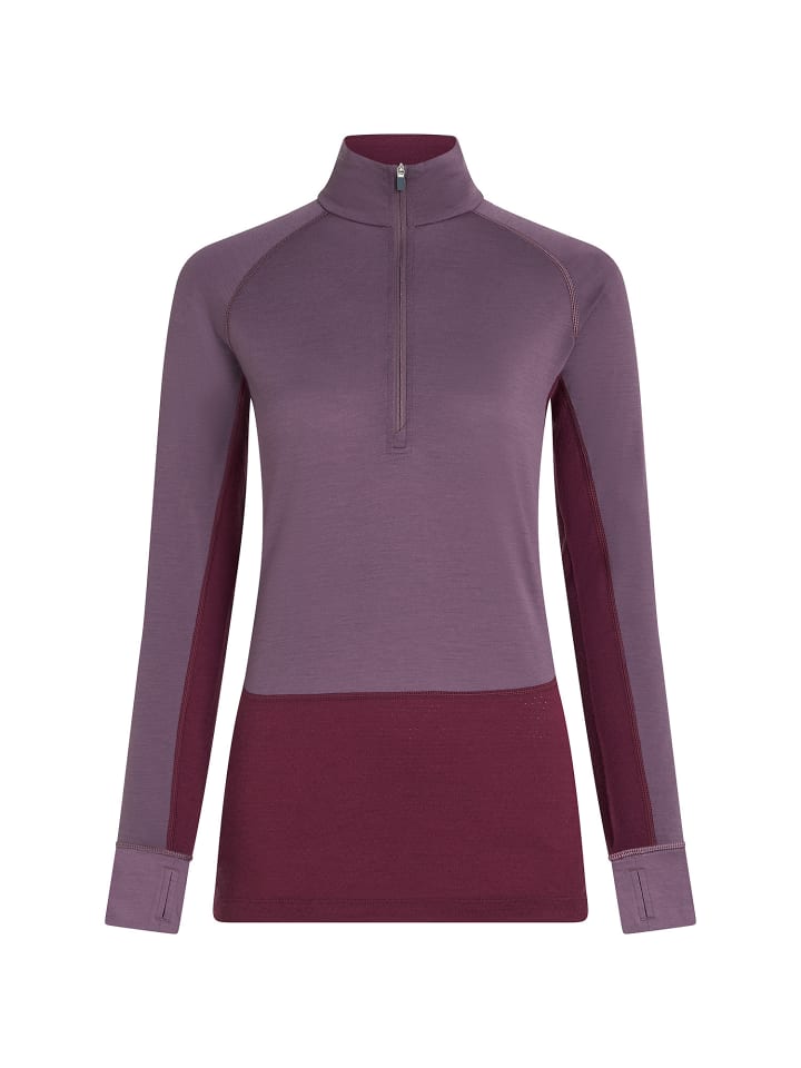 Unterhemd Wo Merino 200 ZoneKnit LS Half in Schwarz01101