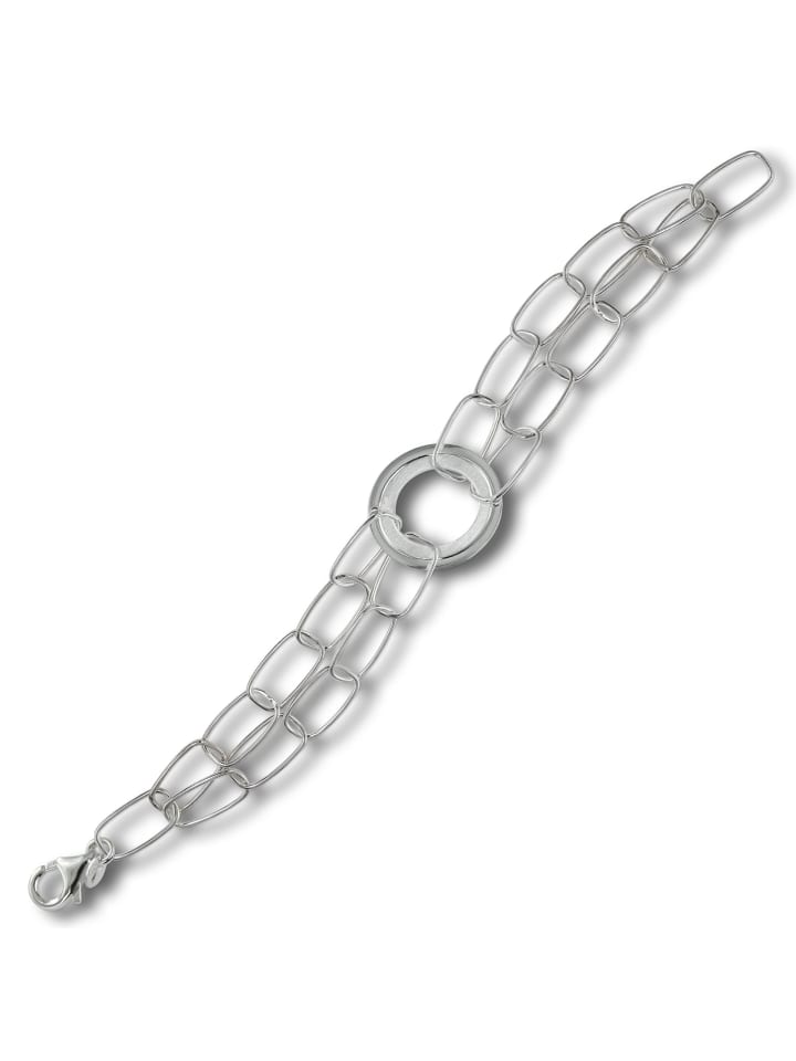 Armband Silber 925 Sterling Silber ca. 18,5cm Fantasiekette