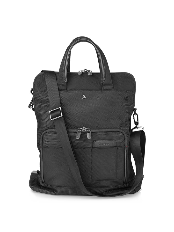 Handtasche 34 cm Laptopfach schwarz