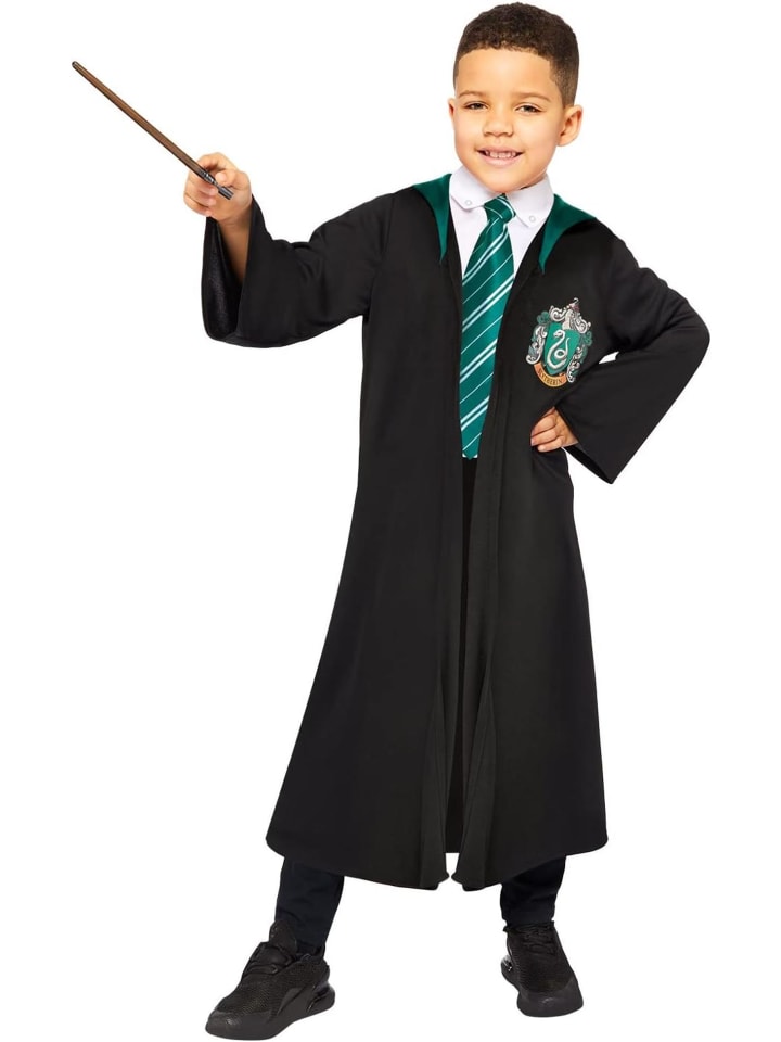 Harry Potter Slytherin Kostüm Schulrobe 6-8 Jahre Fasching