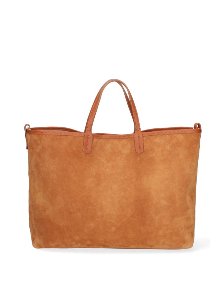 Schultertasche in COGNAC