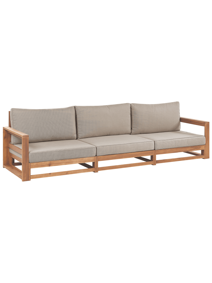Gartensofa TIMOR in Braun/Grau/Beige - (W) 269 x (H) 72 x (L) 75 cm