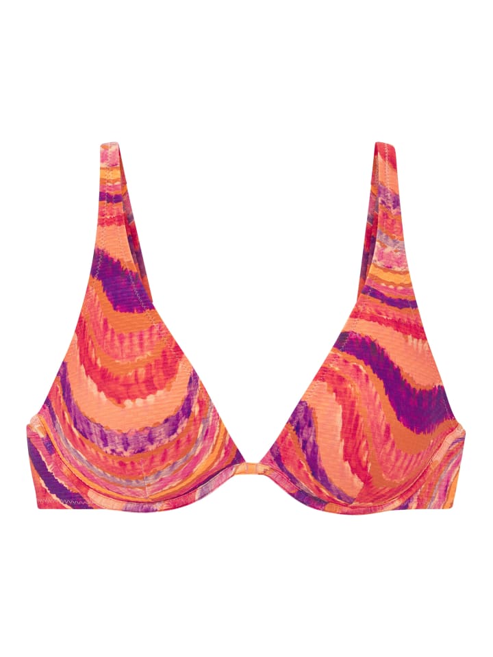 Bügel-Bikini-Top in rot-pflaume