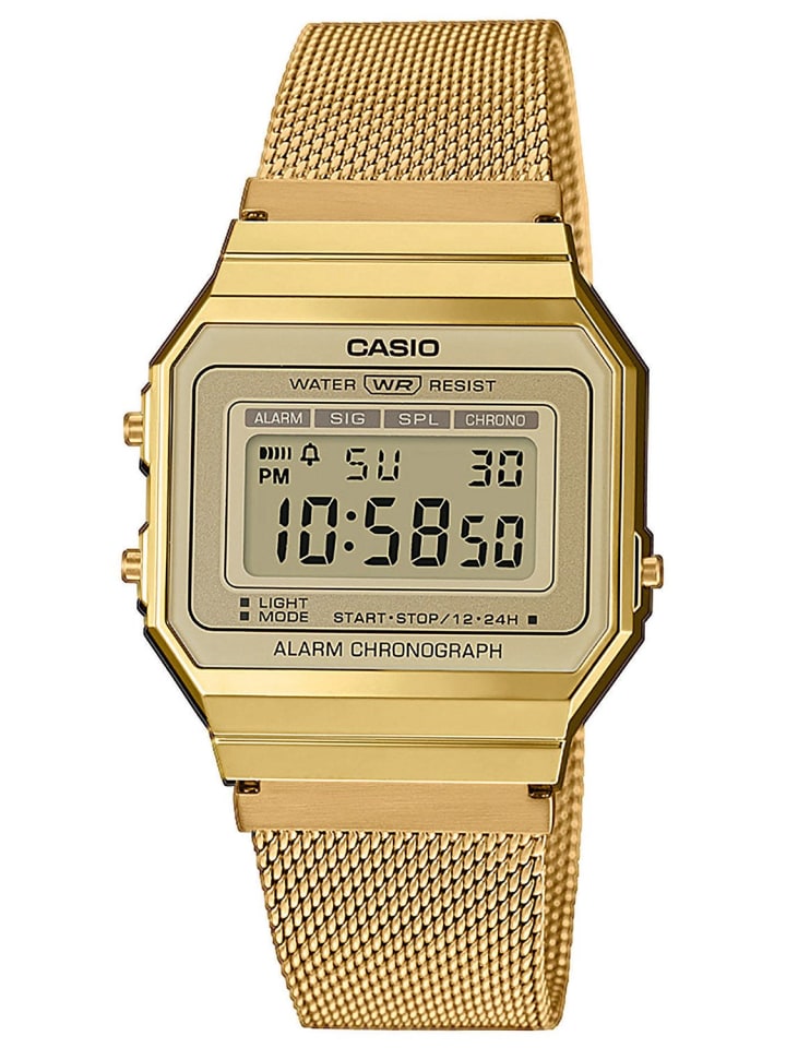Casio Uhr Digital Retro Gold Casio Uhren Herren Retro Casio
