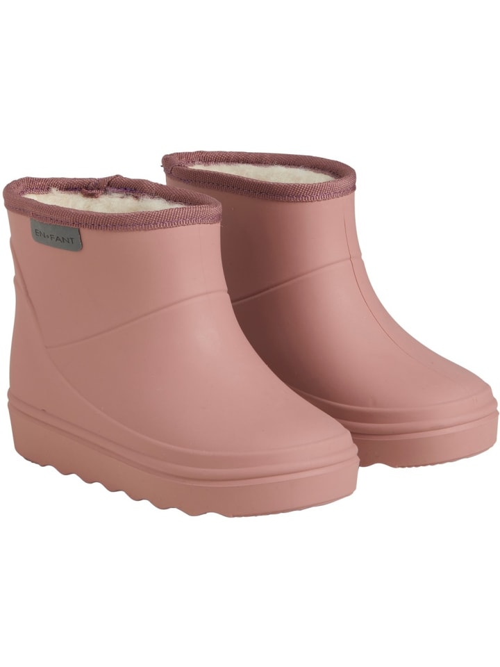 Kinder Gummistiefel "Thermo Boots Short Solid" in Rosa
