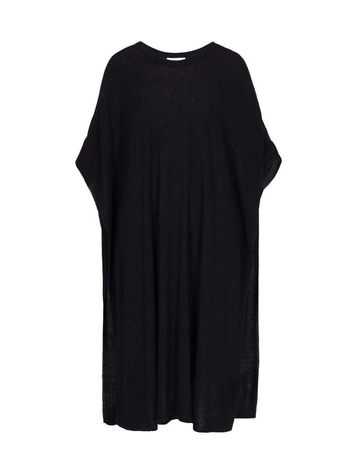 Women Poncho in black