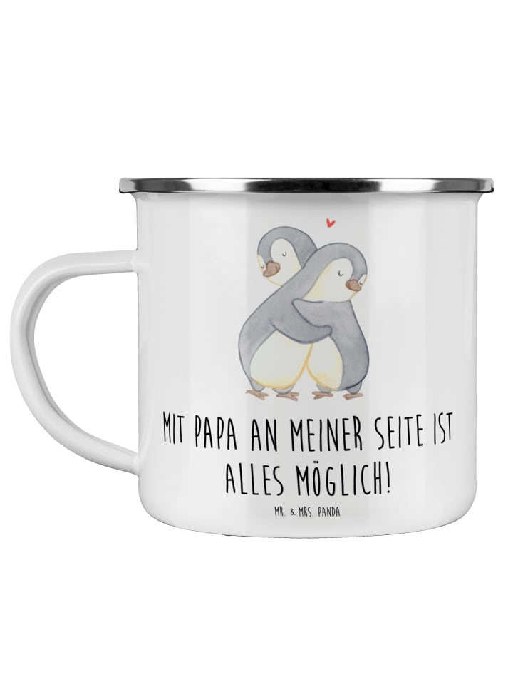 Kaffeebecher Papa Möglichmacher mit Spruch in Weiß