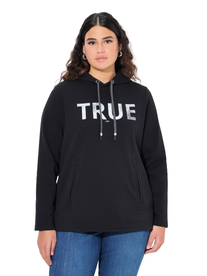 Sweatshirt in schwarz