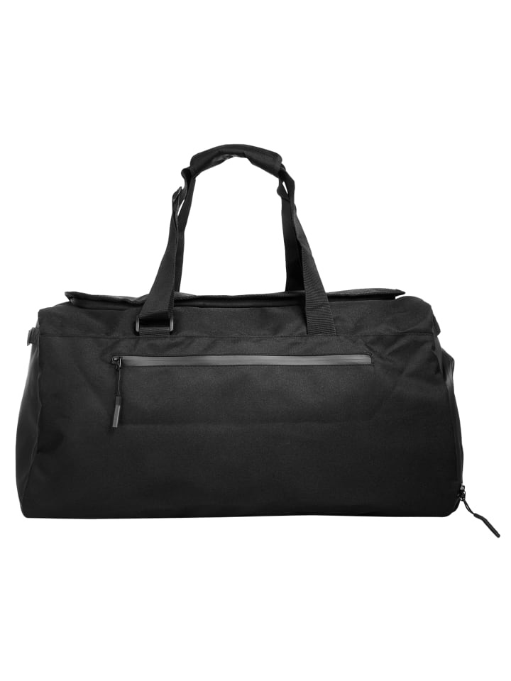 Reisetasche TRACK "N" DAY Materialmix in schwarz