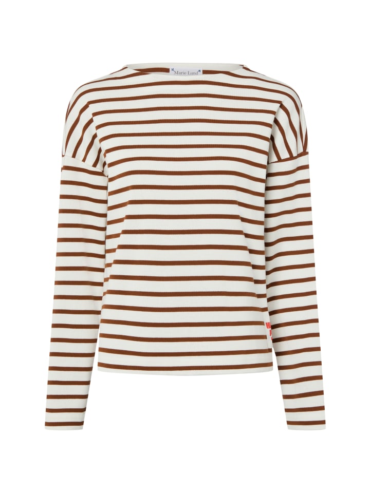 Sweatshirt in ecru cognac - 0002