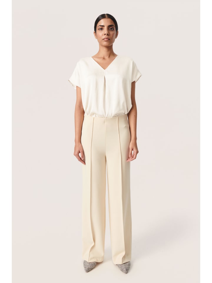 Bluse ärmellos SLIoana Gerade Passform in Whisper White