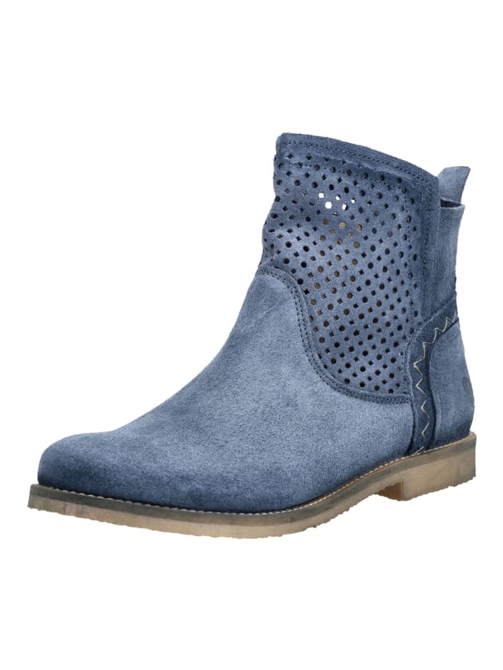 Stiefelette Blau