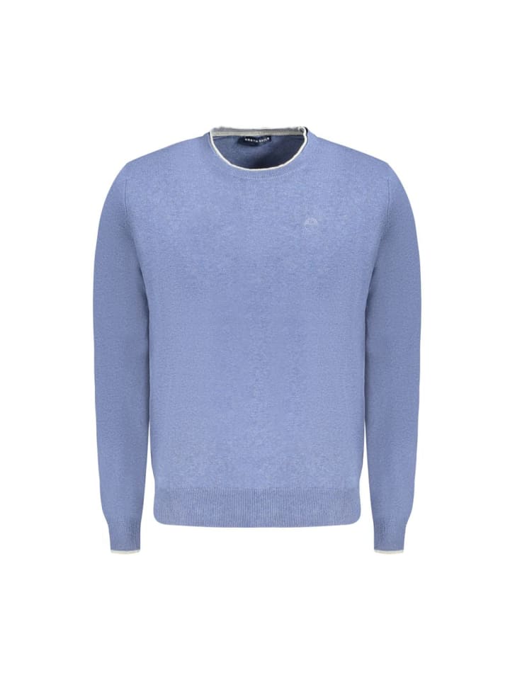 Blau Baumwolle Herren Pullover
