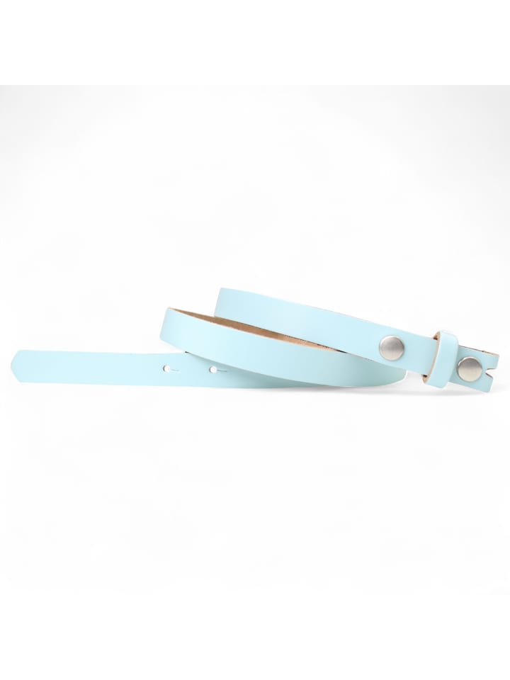 Ledergürtel Wechselgürtel in Aqua
