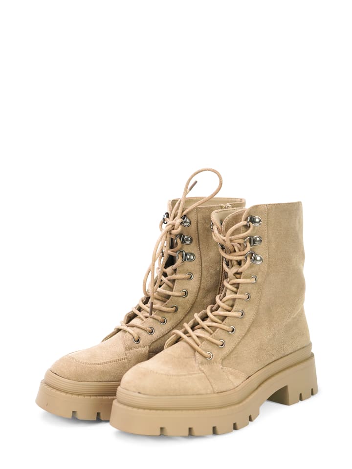 Schnürstiefelette EVEREST in camel