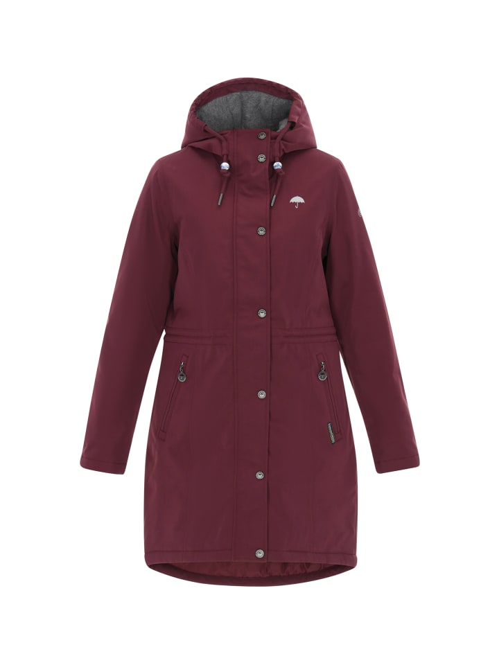 Women Parka in burgundy