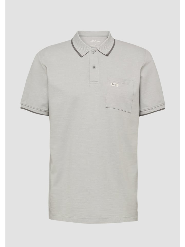 Polo-Shirt in 9108_taubengrau