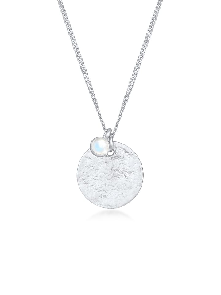 Halskette 925 Sterling Silber Plättchen in Silber