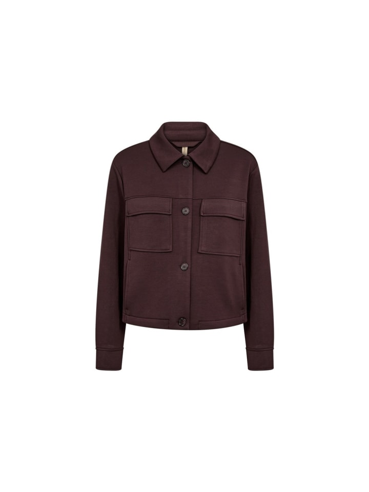 Jacke in chocolate plum