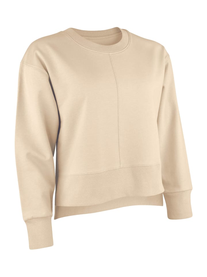 Sweatshirt Relax & Go in hellbeige