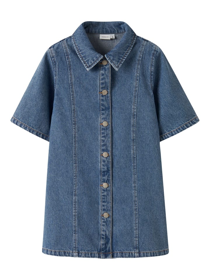 Jeanskleid in Medium Blue Denim1
